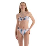 Dagi Straplez Bikini Üst Pembe-Mavi