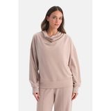 Dagi Sütlü Kahve Dökümlü Yaka Sweatshirt, XS, 26SW11501BB, Sütlü Kahve, kadın