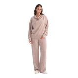 Dagi Sütlü Kahve Nervürlü Bol Paça Modal Pantolon, XL, 26SW15473BB, Sütlü Kahve, Kadın