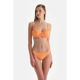 Dagi Turuncu Straplez Kaplı Bikini Üst - 38