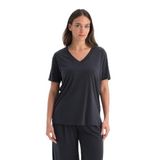Dagi V Yaka Basic Tişört, XL, 26SW11492BB, Siyah, Kadın