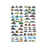 Dağlar Sticker Set-3 27 Parça Telefon, Tablet, Defter, Laptop Sticker
