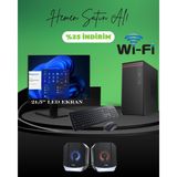 Dagmor 400W BN2015077 H110 Anakart Intel I5 6 16GB Ddr4 240GB SSD 21.5' Monitör Wifi Full Set - Siyah - 21,5 inç LED