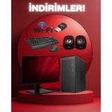 Dagmor 400W BN2015220 H81 Anakart Intel I7 4 16GB Ram 480GB SSD 27' Monitör Wifi Kablosuz Set - Siyah - 27 inç
