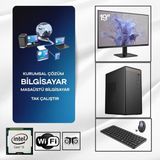Dagmor BN2015040 Intel I5 3470 16GB Ram 240 GB SSD 19'' Ekran Full Set Masaüstü Bilgisayar Kasası +Wifi - Siyah - 19 inç LCD Monitör