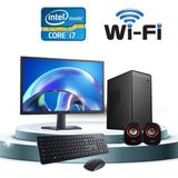 Dagmor BN2015116 H61 Anakart Intel I7 2 16GB Ram 480GB SSD 21.5' Monitör Wifi Kablosuz Set - Siyah - 21,5 inç LED Monitör