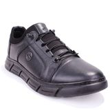 DAGOSTER DMA08-610 Siyah Ortopedik Günlük Slip On Erkek Deri Ayakkabı DMA08-610 DGSTR SYH