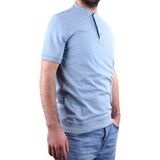 Dagoster DMG23-211240 Mavi Günlük Hakim Yaka Erkek Tişört