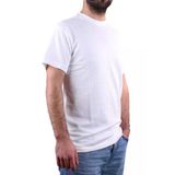 Dagoster DMG23-211520 Beyaz Günlük Bisiklet Yaka Erkek Tişört