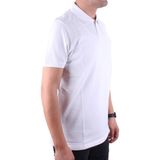 Dagoster DMG23-231319 Beyaz Günlük Yarım Patlı Pike Polo Yaka Erkek Tişört