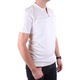 Dagoster DMG23-511228 Ekru Günlük Fermuarlı Polo Yaka Erkek Tişört