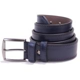 Dagoster DMK26-354 Lacivert 4 cm Suni Deri Erkek Kemer DMK26-354 DGSTR LCVRT