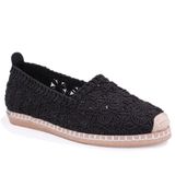DAGOSTER DZA07-115526380 Siyah Triko Günlük Espadril Kadın Ayakkabı DZA07-115526380 DGSTR SYH