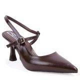 Dagoster Dza07-1296047 Kahve 8 Cm İnce Topuklu Klasik Kadın Ayakkabı