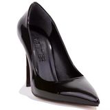 Dagoster Dza07-388460 Siyah Rugan 10,5 Cm İnce Topuklu Stiletto Kadın Ayakkabı