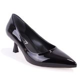 Dagoster DZA07-388499 Siyah Rugan Stiletto Kadın Topuklu Ayakkabı