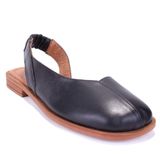 Dagoster DZA07-60216233 Siyah Günlük Ortopedik Deri Spor Kadın Sandalet