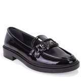Dagoster Dza07-863701 Siyah Rugan Günlük Loafer Kadın Ayakkabı