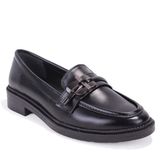 dagoster dza07 863705 siyah rugan gunluk loafer kadin ayakkabi siyah rugan DZA07-863705 DGSTR SYH