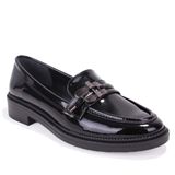 dagoster dza07 863705 siyah rugan gunluk loafer kadin ayakkabi siyah rugan DZA07-863705 DGSTR SYHRGN