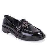 Dagoster DZA07-863705 Siyah Rugan Günlük Loafer Kadın Ayakkabı