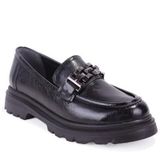 Dagoster DZA07-90801 Siyah Rugan Günlük Loafer Kadın Ayakkabı