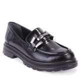 dagoster dza07 90814 siyah rugan gunluk loafer kadin ayakkabi siyah rugan DZA07-90814 DGSTR SYHRGN