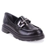 Dagoster DZA07-90814 Siyah Rugan Günlük Loafer Kadın Ayakkabı