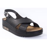 Dagoster DZA37-3031 Siyah Günlük Ortopedik Kadın Sandalet