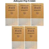 Dağtaş Kırtasiye Dilman Adisyon Fişi 8X14,5 cm Otokopili 5 Adet
