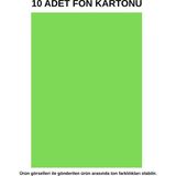 Dağtaş Kırtasiye Fon Kartonu Açık Yeşil 10 Adet 50X70