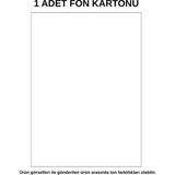 Dağtaş Kırtasiye Fon Kartonu Beyaz 1 Adet 50X70