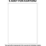 Dağtaş Kırtasiye Fon Kartonu Beyaz 5 Adet 50X70