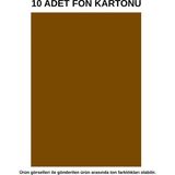 Dağtaş Kırtasiye Fon Kartonu Kahverengi 10 Adet 50X70