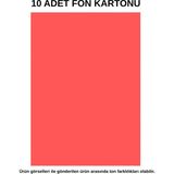 Dağtaş Kırtasiye Fon Kartonu Kırmızı 10 Adet 50X70