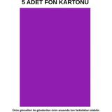 Dağtaş Kırtasiye Fon Kartonu Mor 5 Adet 50X70