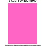 Dağtaş Kırtasiye Fon Kartonu Pembe 5 Adet 50X70