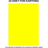 Dağtaş Kırtasiye Fon Kartonu Sarı 10 Adet 50X70