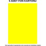 Dağtaş Kırtasiye Fon Kartonu Sarı 5 Adet 50X70