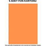 Dağtaş Kırtasiye Fon Kartonu Turuncu 5 Adet 50X70