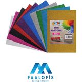 Dağtaş Kırtasiye Puti Fon Kartonu Simli 50X70 25 Li Karışık