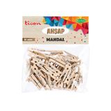 Dağtaş Kırtasiye Ticon Ahşap Mandal 25X3 30'Lu Paket