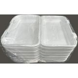 Dagyuce 36D 23.5x15 cm 10 Adet Tek Kullanımlık Köpük İskender Kapaklı Kase Kutu
