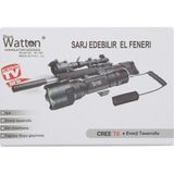 Daha Yok mu Güçlü Tüfek Aparat Uyumlu Şarjlı Fener Watton WT-149 - Renkli