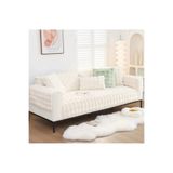 DAHABELLA LUXE HOME Tavşan Pelüş Desen Üç Kişilik Kanepe Örtüsü (1 ADET ) Ölçüm 80x190CM Oturmak için -koltuk Örtüsü