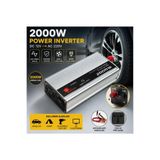 DahaUygunYok 2000W Araç Güç İnverteri 12V DC 220V AC Saf Sinüs İnverter Çevirici Oto Karavan Kamp Güneş Enerjisi Dönüştürücü