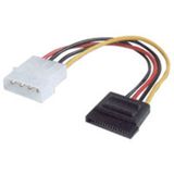 Dahili Güç Kaynağı Kablosu, Ide 4-pin Molex Erkek &lt &gt Sata 15-pin Dişi, 0.15 Metre