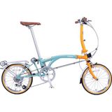 Dahon Lunden 16 Jant 7 Vites Yeşil Sarı Katlanır Bisiklet