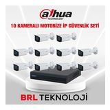 Dahua 10 Kameralı 2 MP Motorize Ip Güvenlik Kamera Seti