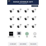 Dahua 12 Kameralı 2mp Güvenlik Kamera Seti Ip Poe Tak Çalıştır Bullet Dış Mekan 2tb ~15 Gün Kayıt